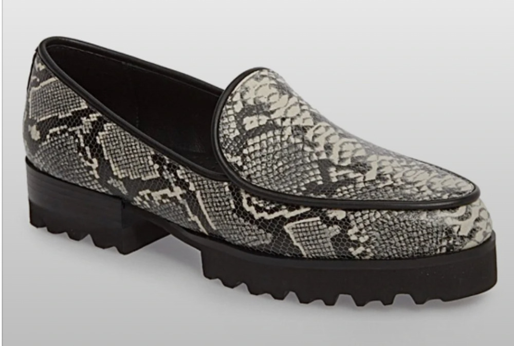 Donald J. Pliner ‘Enza’ Python Platform Loafers Size 6 MSRP $189
